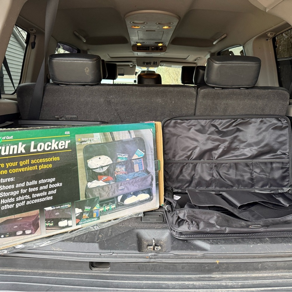 Black Trunk Locker for Golf Accessories